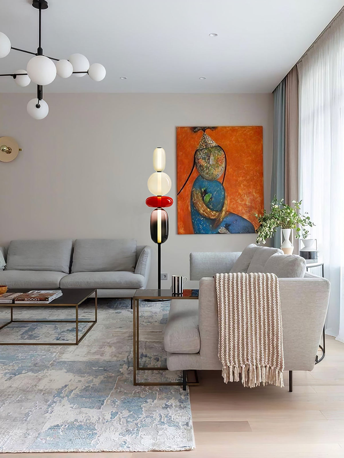 Velarelle Lampadaire Verre Candiedplayful