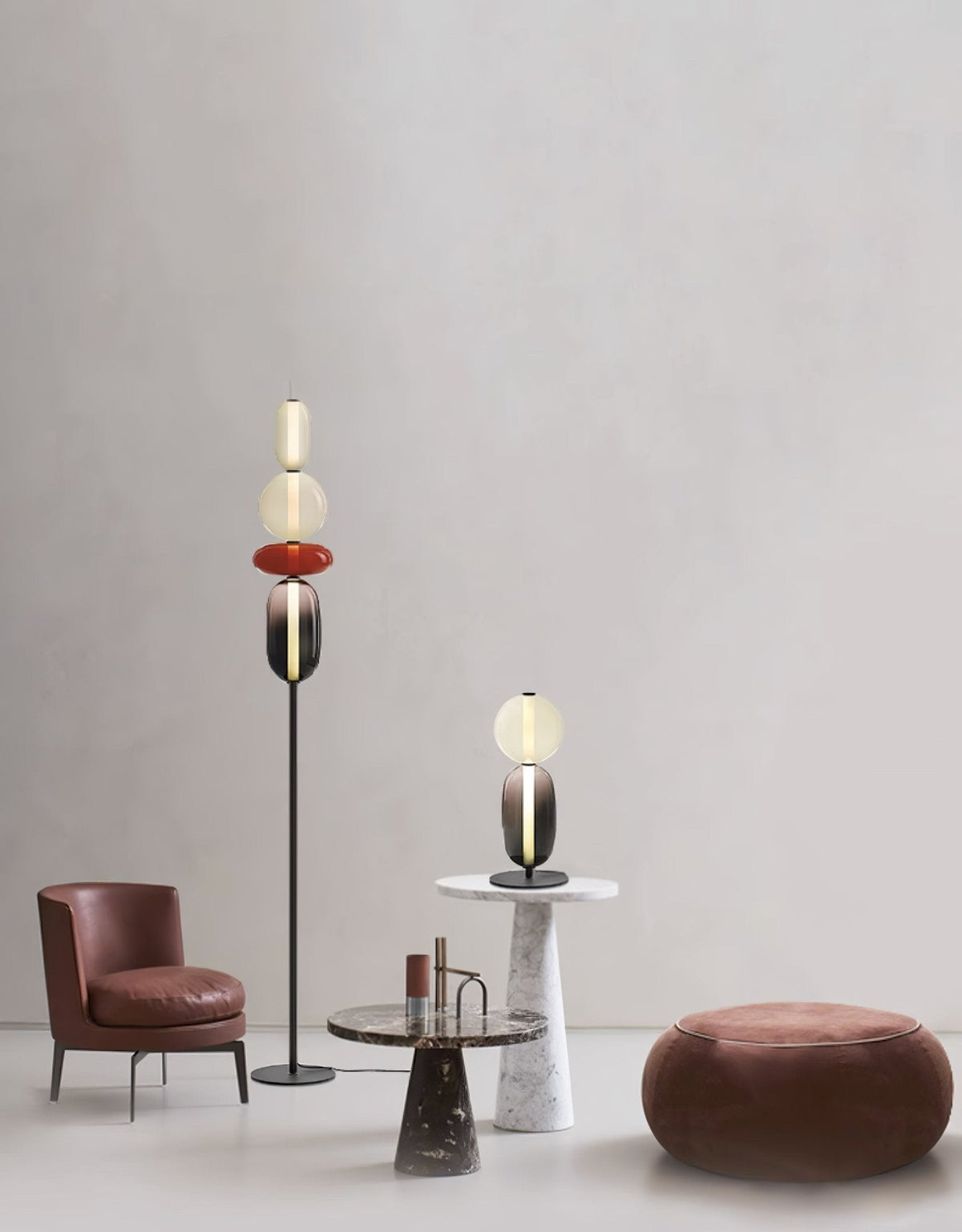 Velarelle Lampadaire Verre Candiedplayful