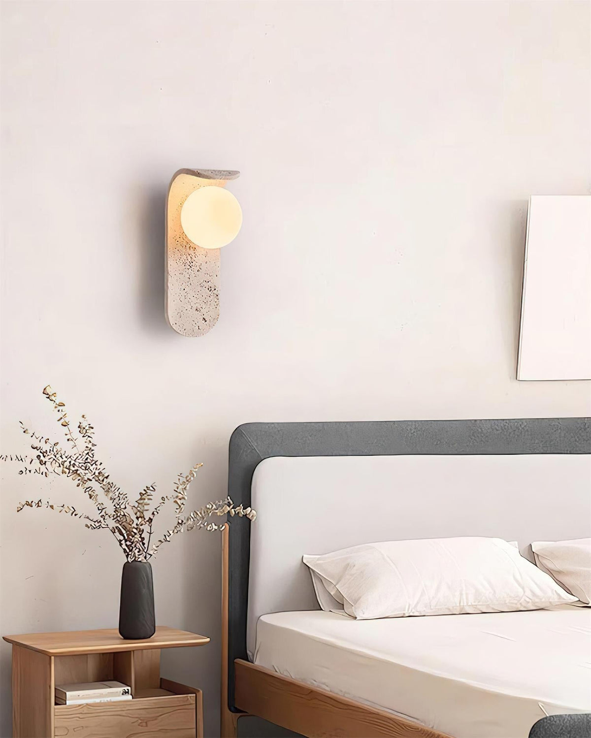 Dostelix Applique Murale Minimaliste en Travertin-Cielum