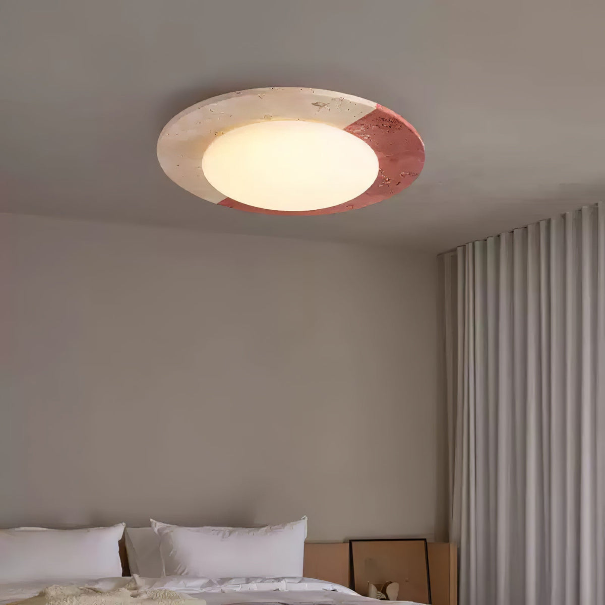 Nirove Plafonnier Minimaliste en Travertin-Cielum