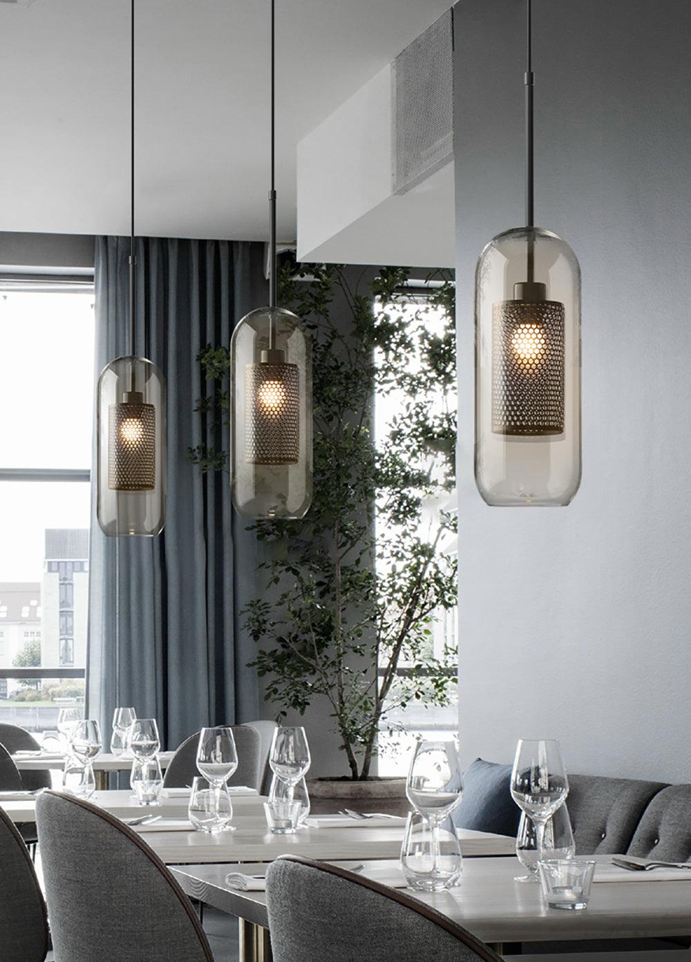 Kocor Suspension en Verre Chiswick pour Salon-Cielum
