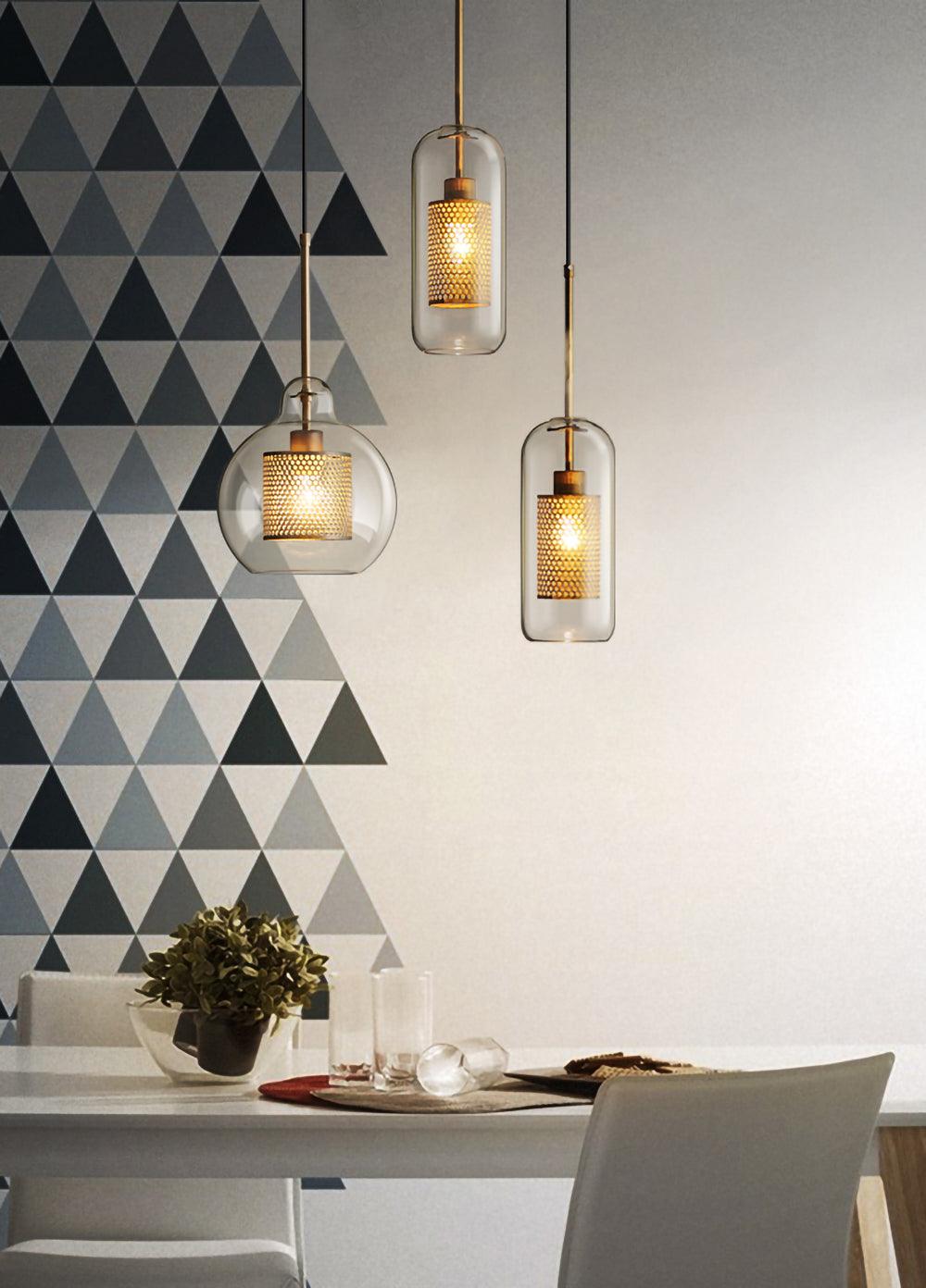 Kocor Suspension en Verre Chiswick pour Salon-Cielum