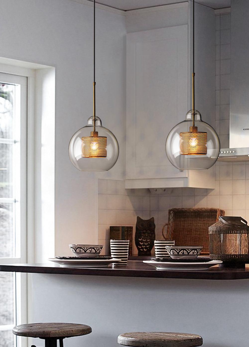 Kocor Suspension en Verre Chiswick pour Salon-Cielum