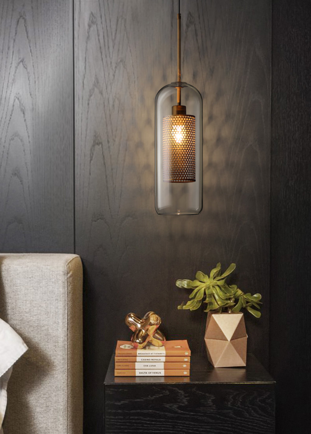 Kocor Suspension en Verre Chiswick pour Salon-Cielum