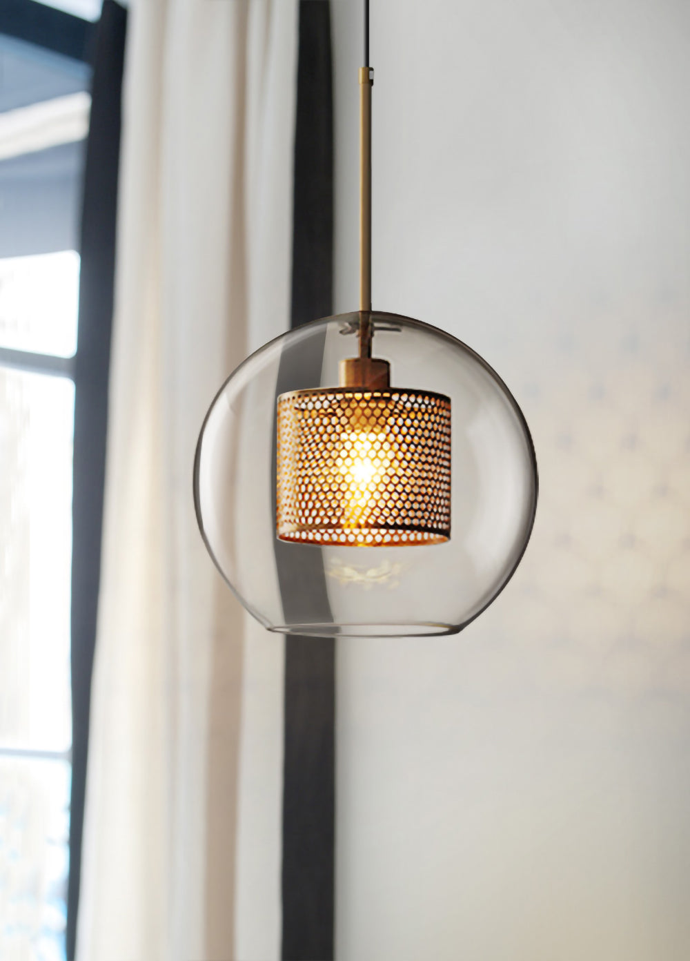 Kocor Suspension en Verre Chiswick pour Salon-Cielum