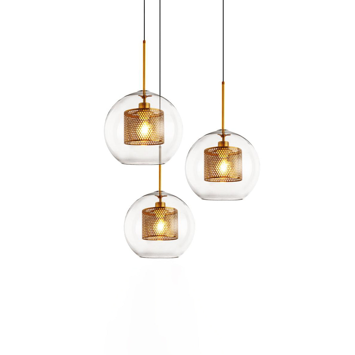 Kocor Suspension en Verre Chiswick pour Salon-Cielum