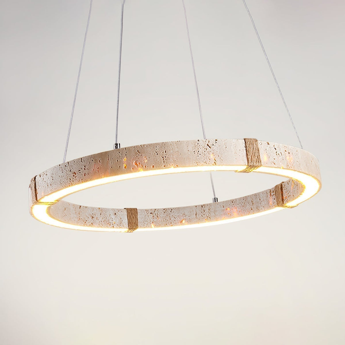 Arixo Lustre Minimaliste en Travertin-Cielum