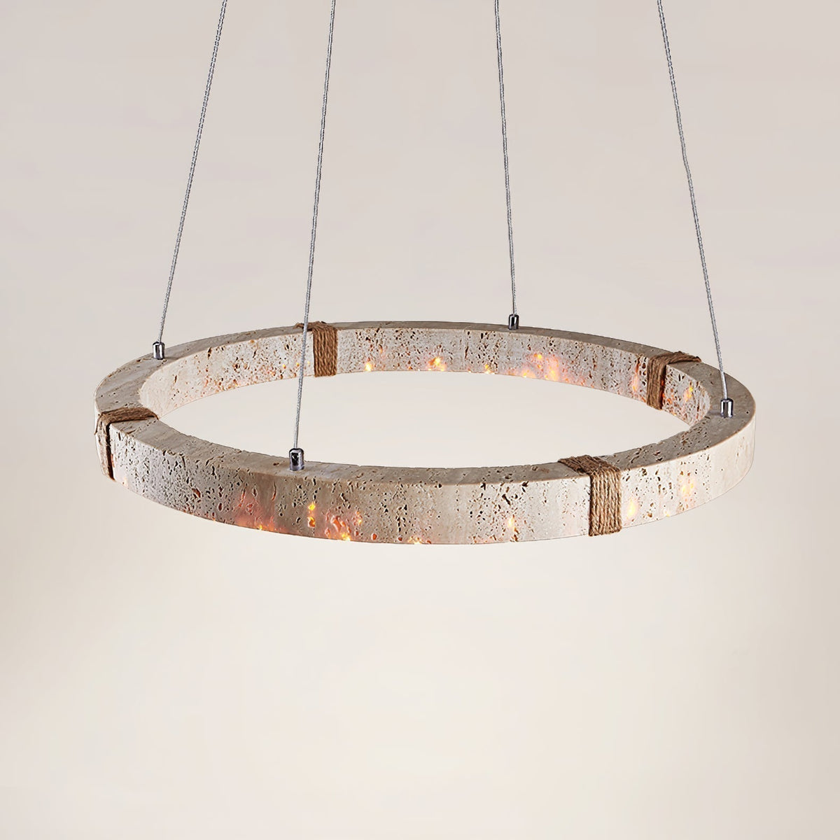Arixo Lustre Minimaliste en Travertin-Cielum