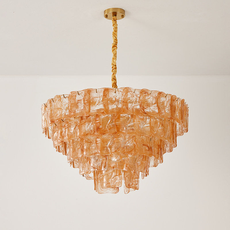 Ambelia Lustre en Verre à Étagères