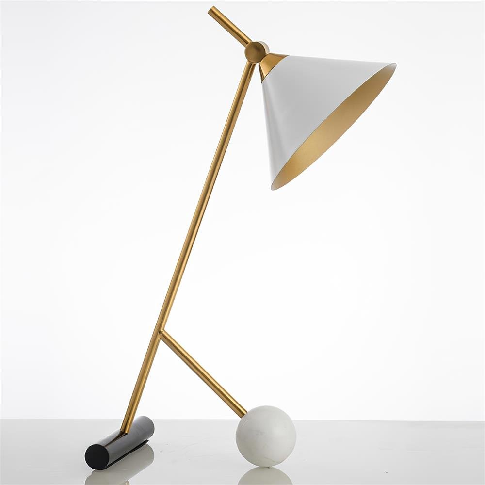 Avelo Géométrique en Marbre pour Lampe de Table