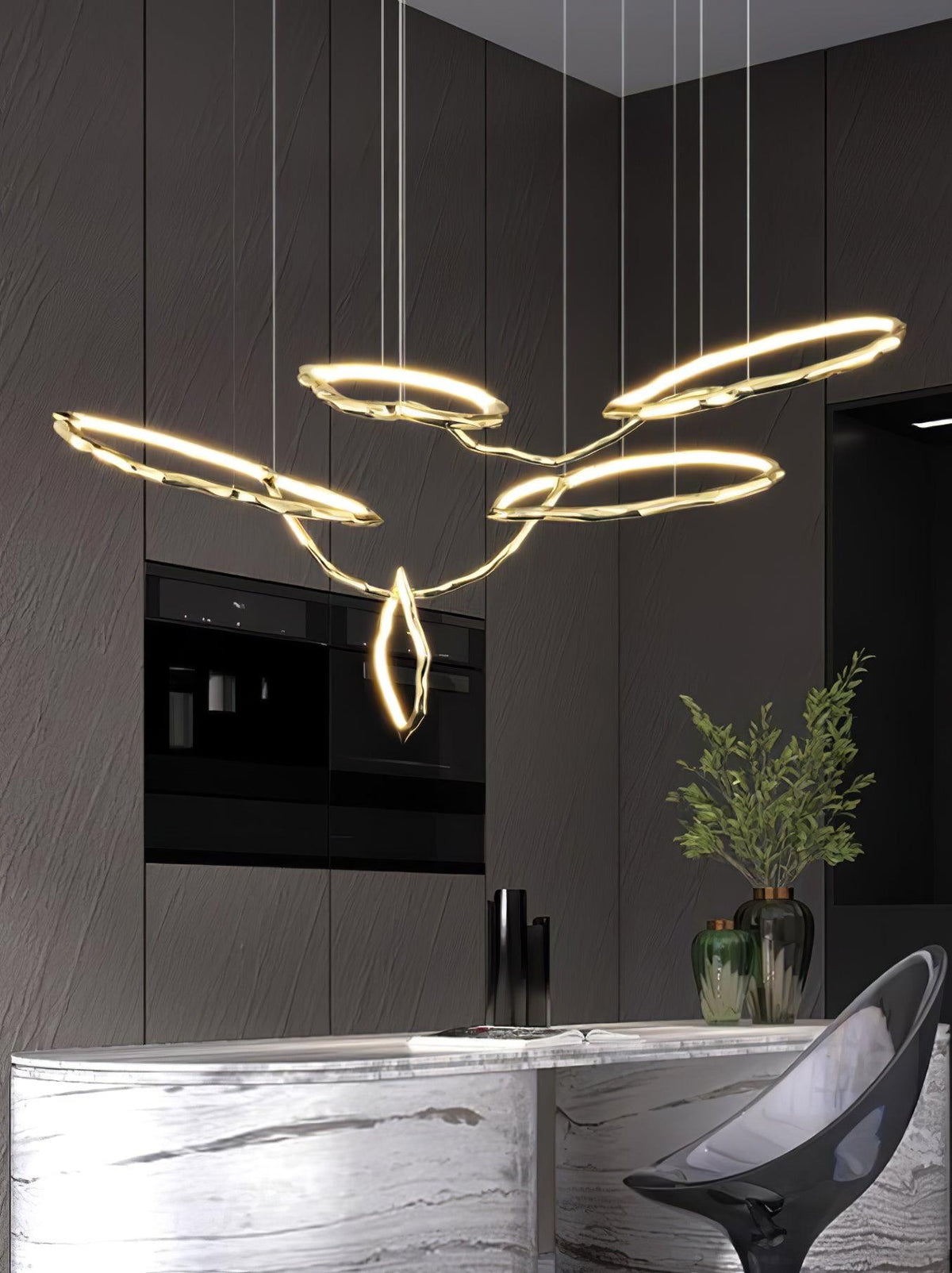 Aballs Lustre Cloud Rings Series en Laiton