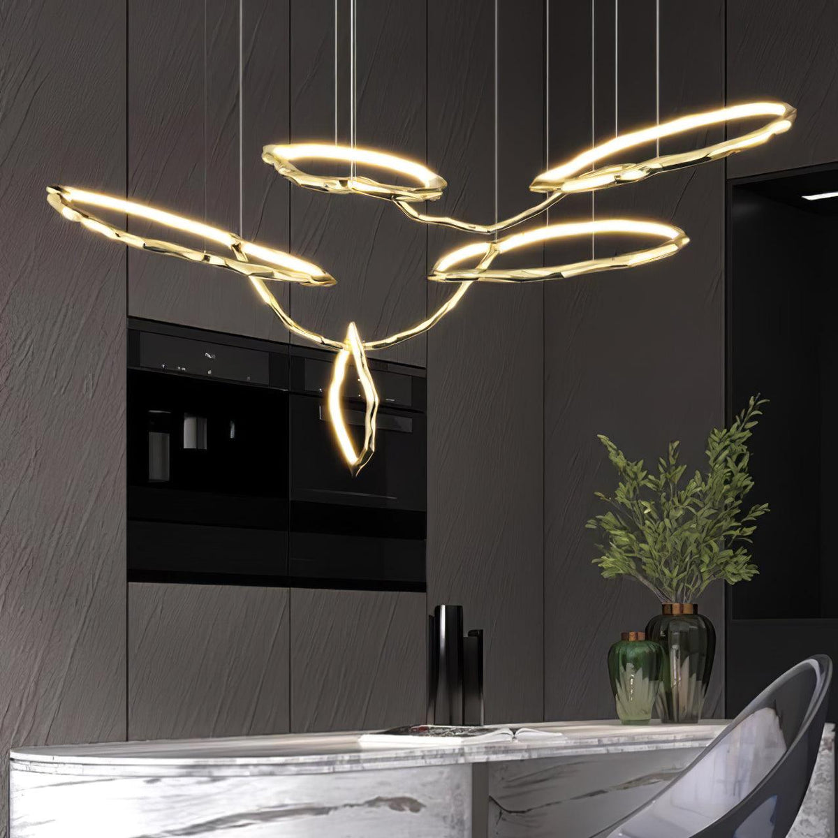 Aballs Lustre Cloud Rings Series en Laiton
