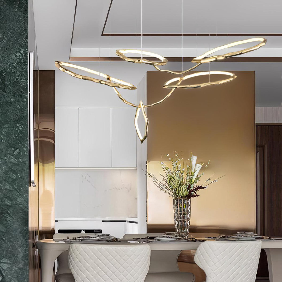 Aballs Lustre Cloud Rings Series en Laiton