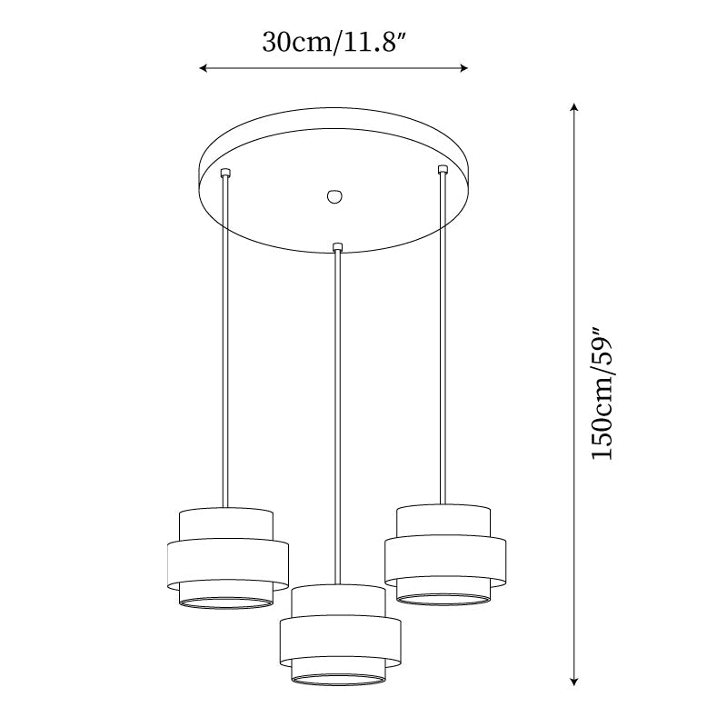Perra Suspension Travertin