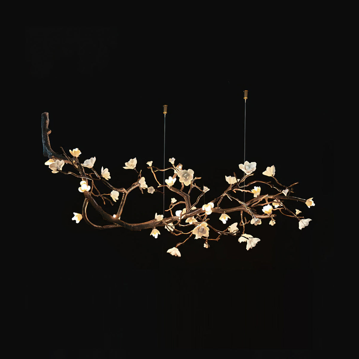 Keldenford Lustre À Branches Et Fleurs En Porcelaine