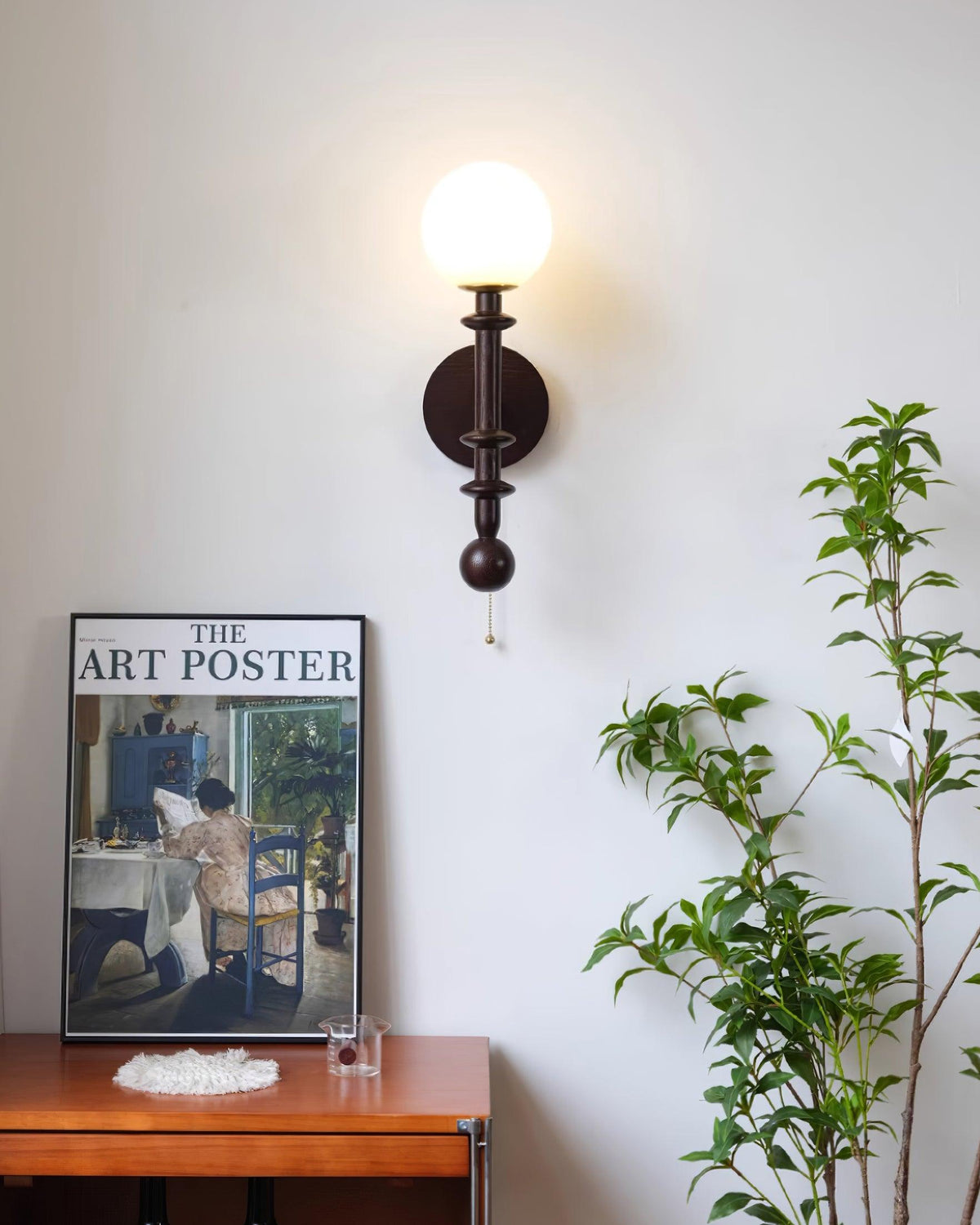 Velno Globe Wall Lamp-Neutral Decor