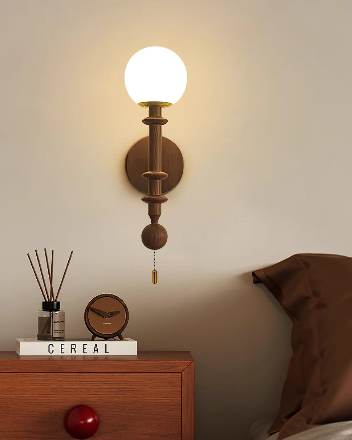 Velno Globe Wall Lamp-Neutral Decor