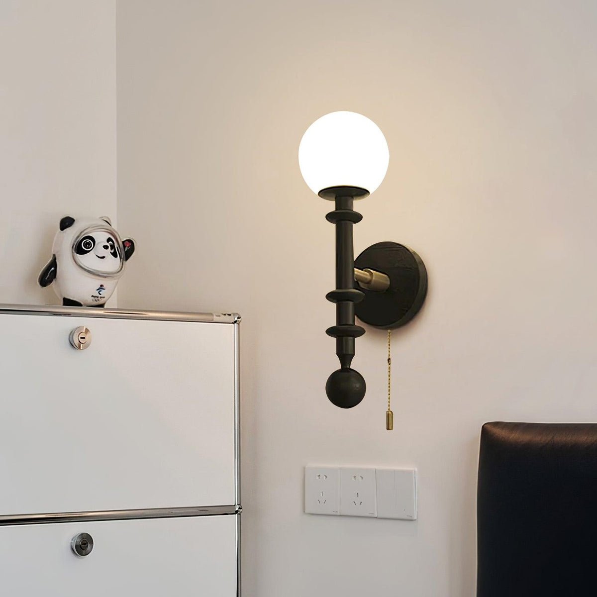 Velno Globe Wall Lamp-Neutral Decor