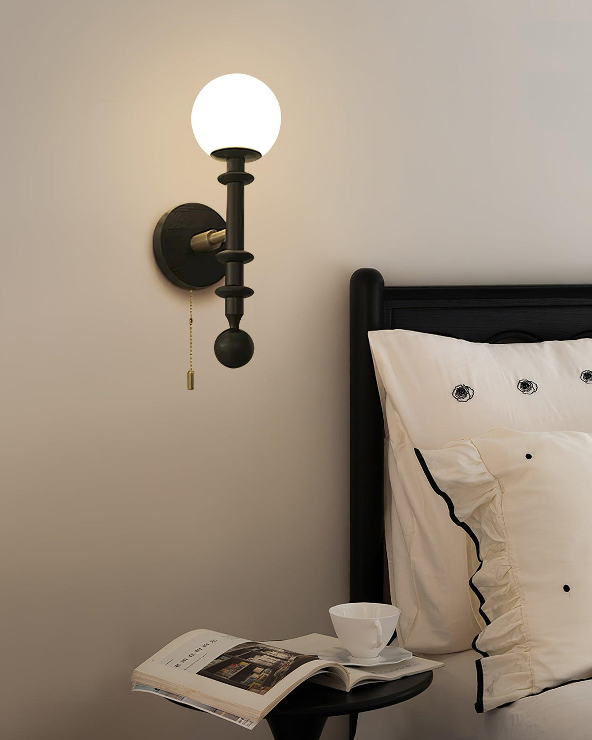 Velno Globe Wall Lamp-Neutral Decor
