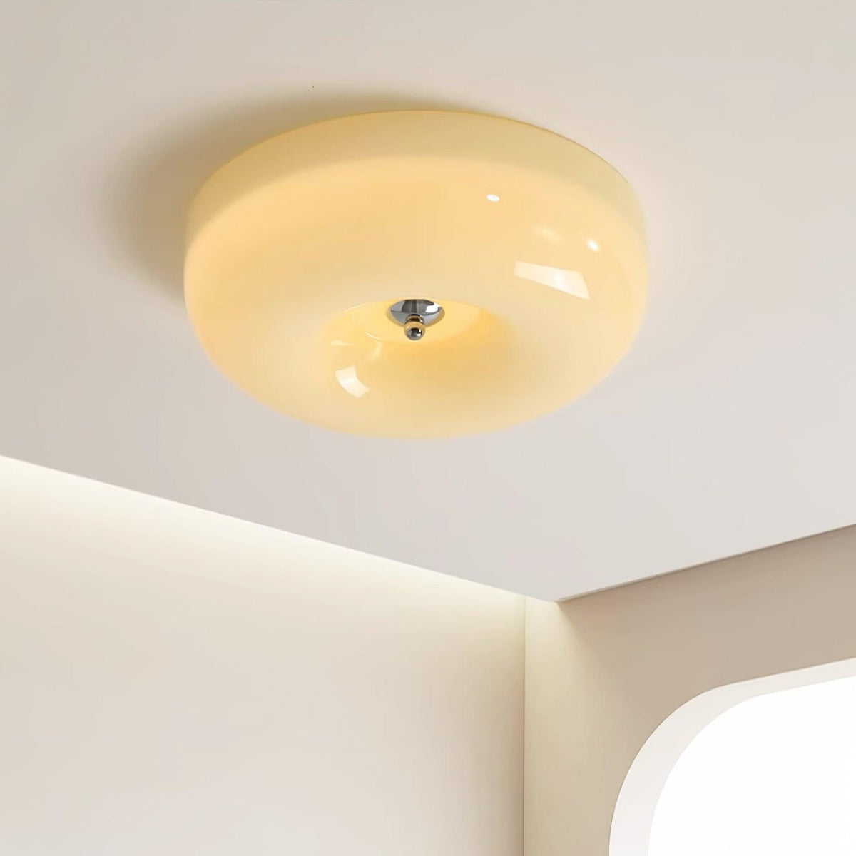 Amin Plafonnier Moderne en Verre Tourbillonnant-Cielum