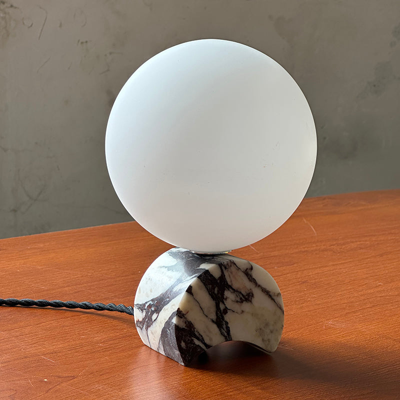 Crescent Lampe à Poser en Marbre
