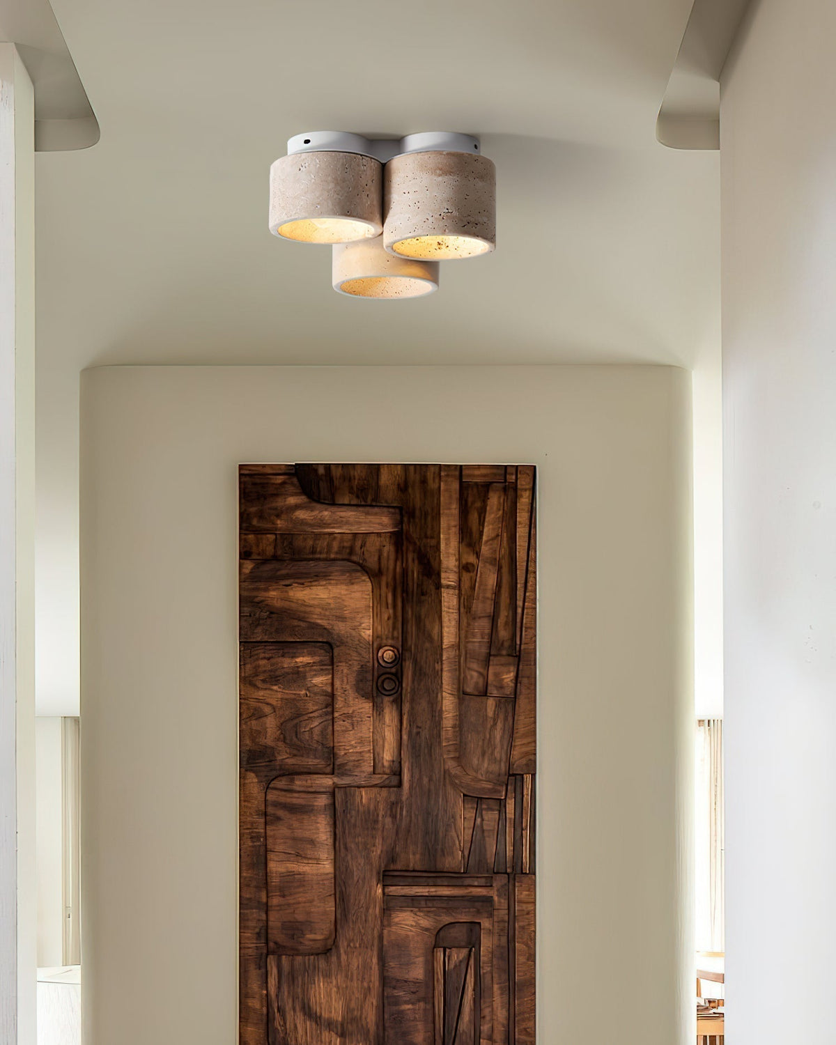 Ritta Ceiling Light 3 head Travertine-Neutral Decor