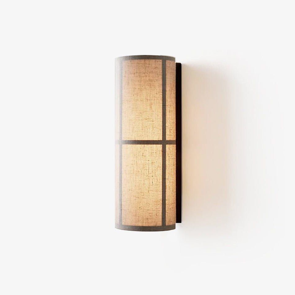 Veloz Wall Lamp Cylinder Fabric Soft Glow-Cielum