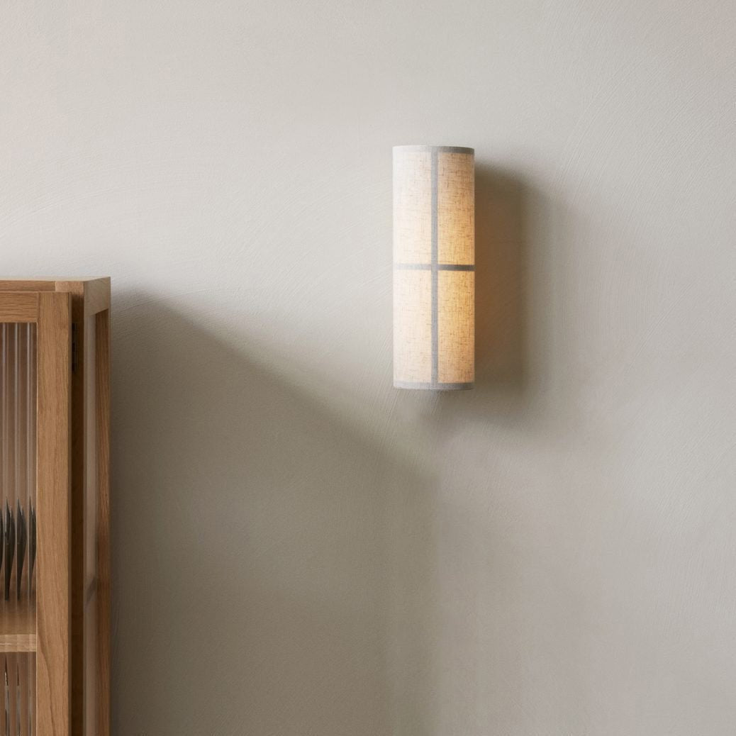 Veloz Wall Lamp Cylinder Fabric Soft Glow-Cielum