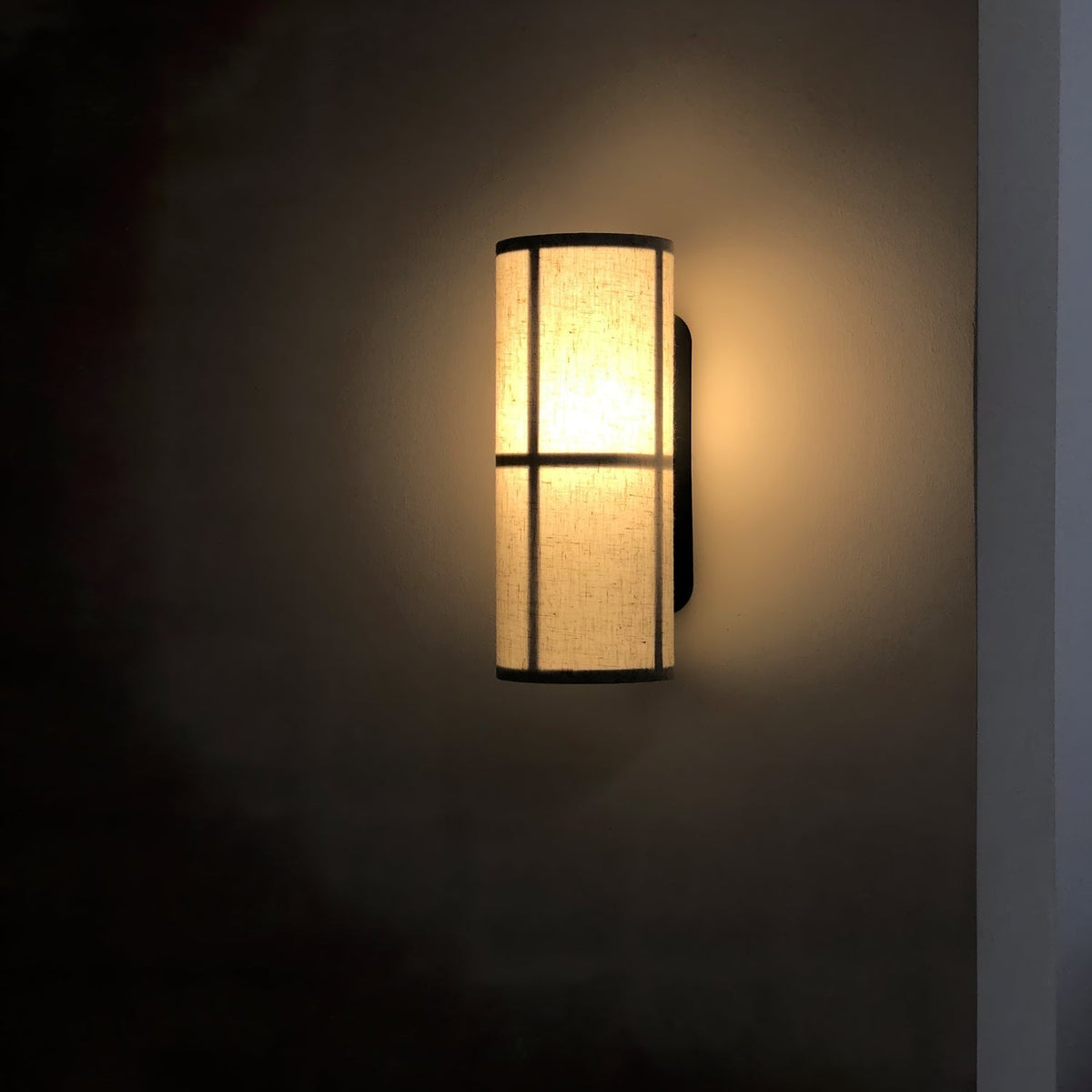 Veloz Wall Lamp Cylinder Fabric Soft Glow-Cielum