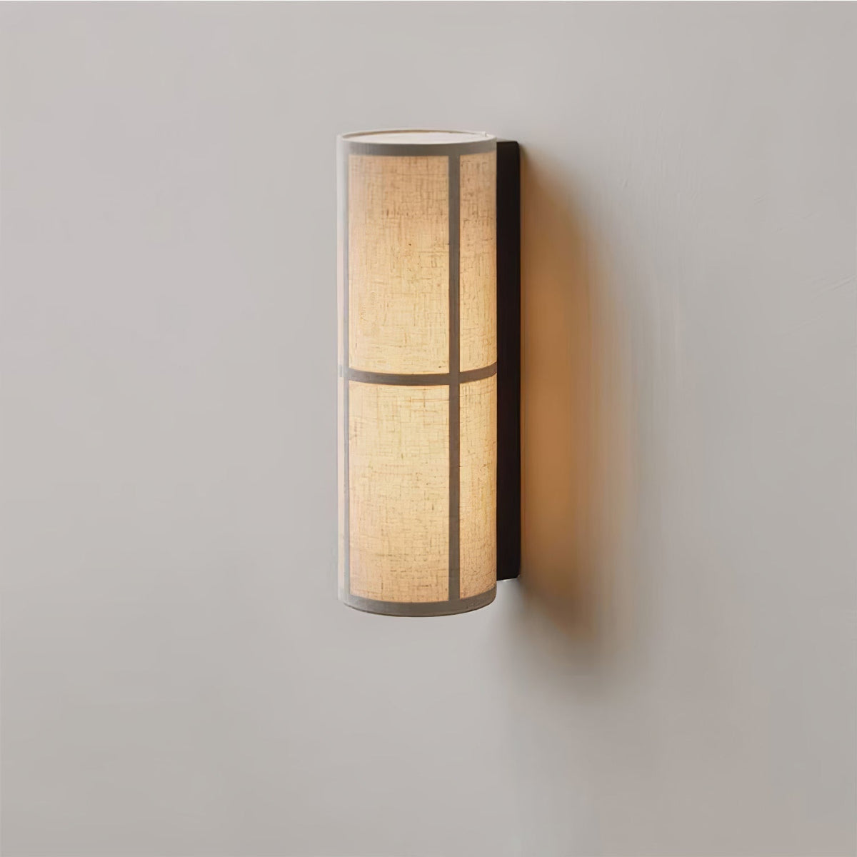 Veloz Wall Lamp Cylinder Fabric Soft Glow-Cielum