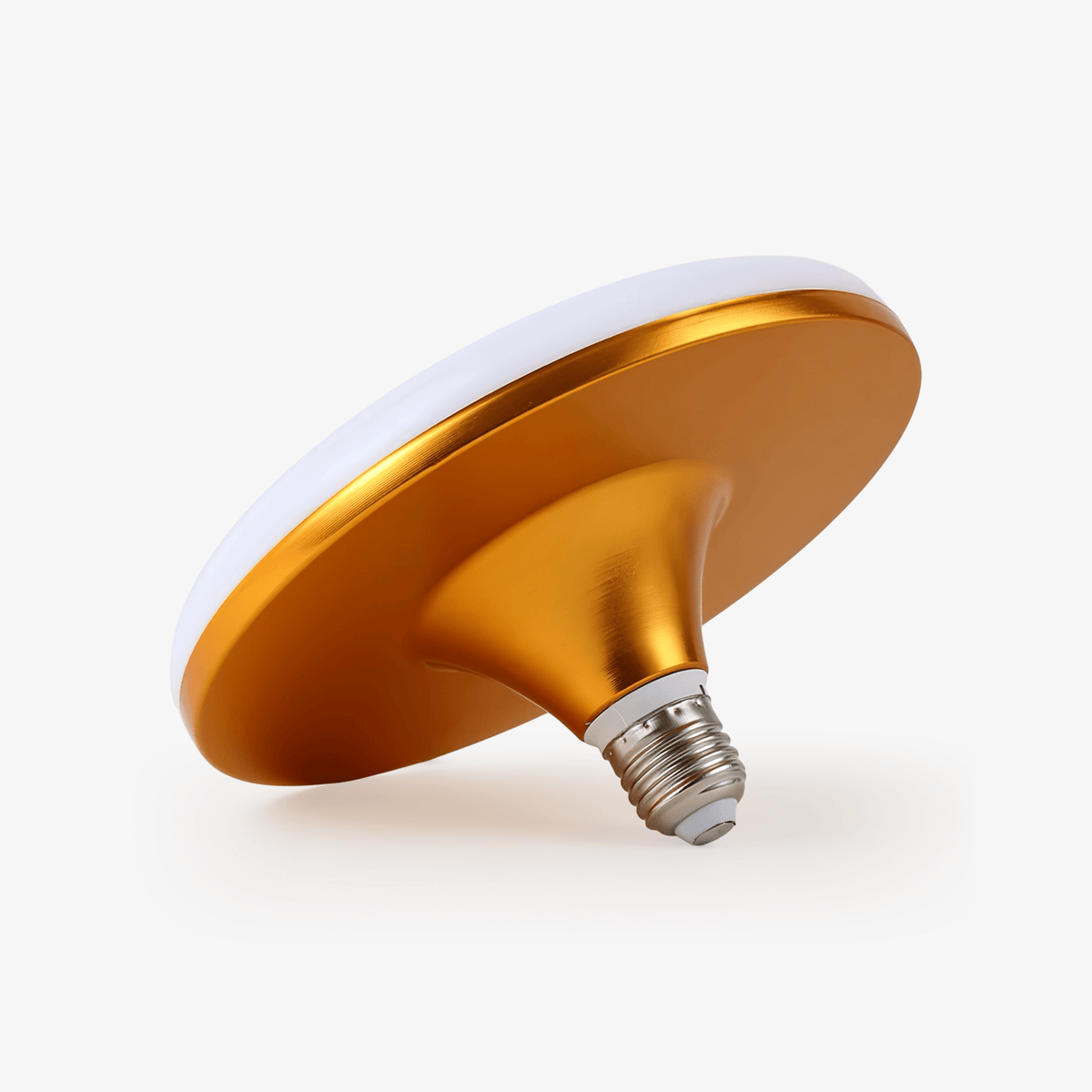 Dimensional drawing of the flying saucer LED bulb, showing a diameter of 6.9 inches.