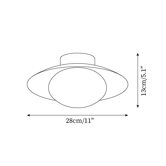 Verdora Green Flush Mount Ceiling Light-Neutral Decor