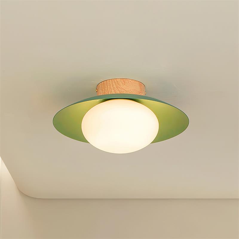 Verdora Green Flush Mount Ceiling Light-Neutral Decor