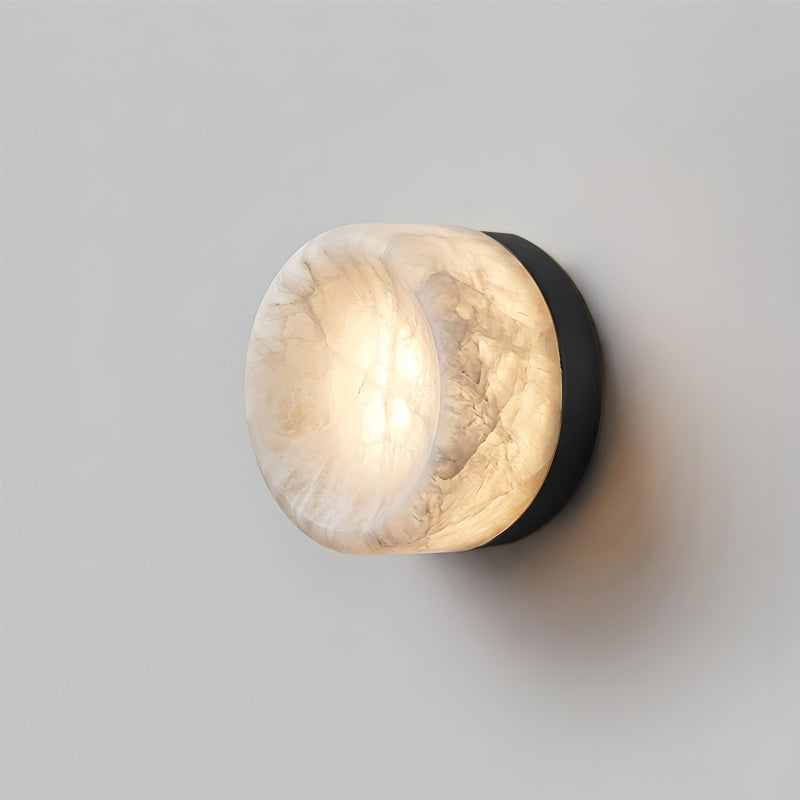 Opal Disque Applique Murale en Albâtre
