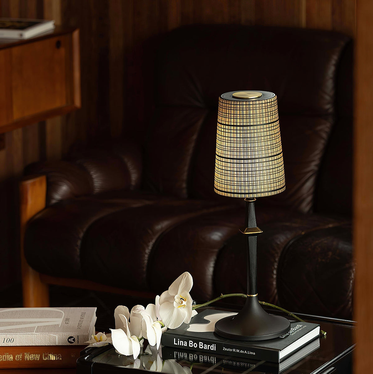 Karma Lampe de Table en Fer Elvior (Batterie Intégrée)