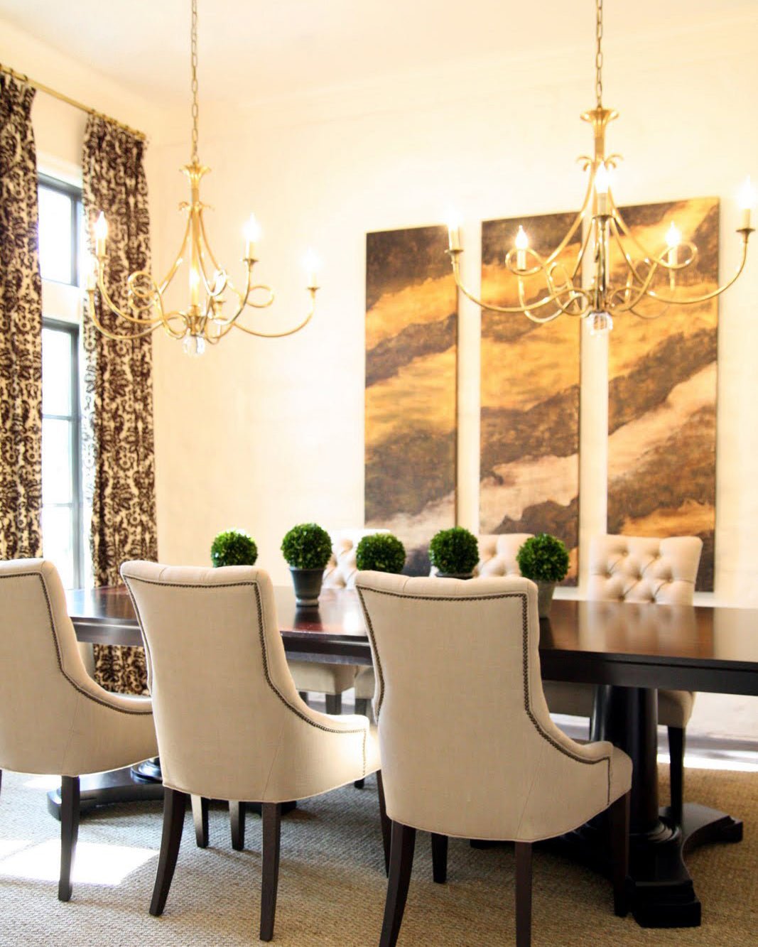 Adreva Lustre Laiton Double Torsion Candelier Cristal