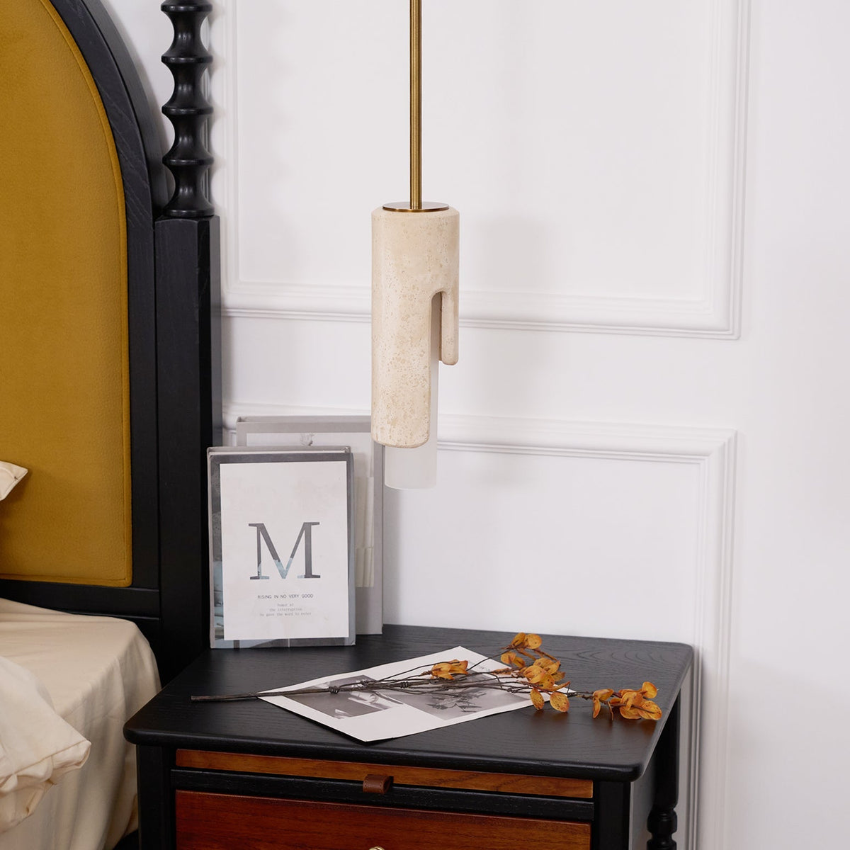 Elvarox Suspension Marbre Verre Moderne Salon-Cielum