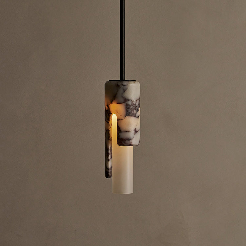 Elvarox Suspension Marbre Verre Moderne Salon-Cielum