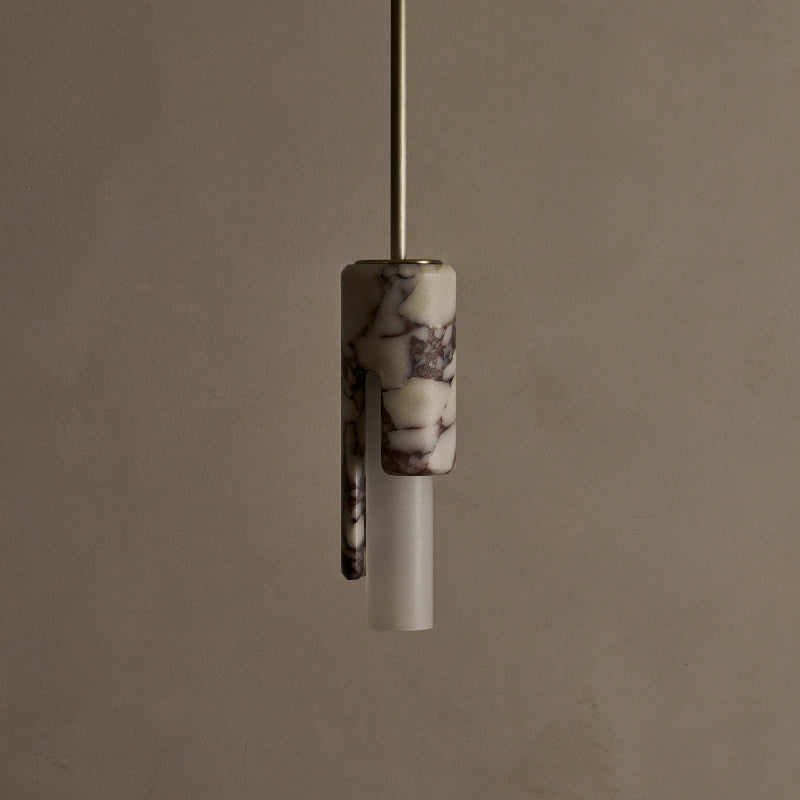 Elvarox Suspension Marbre Verre Moderne Salon-Cielum