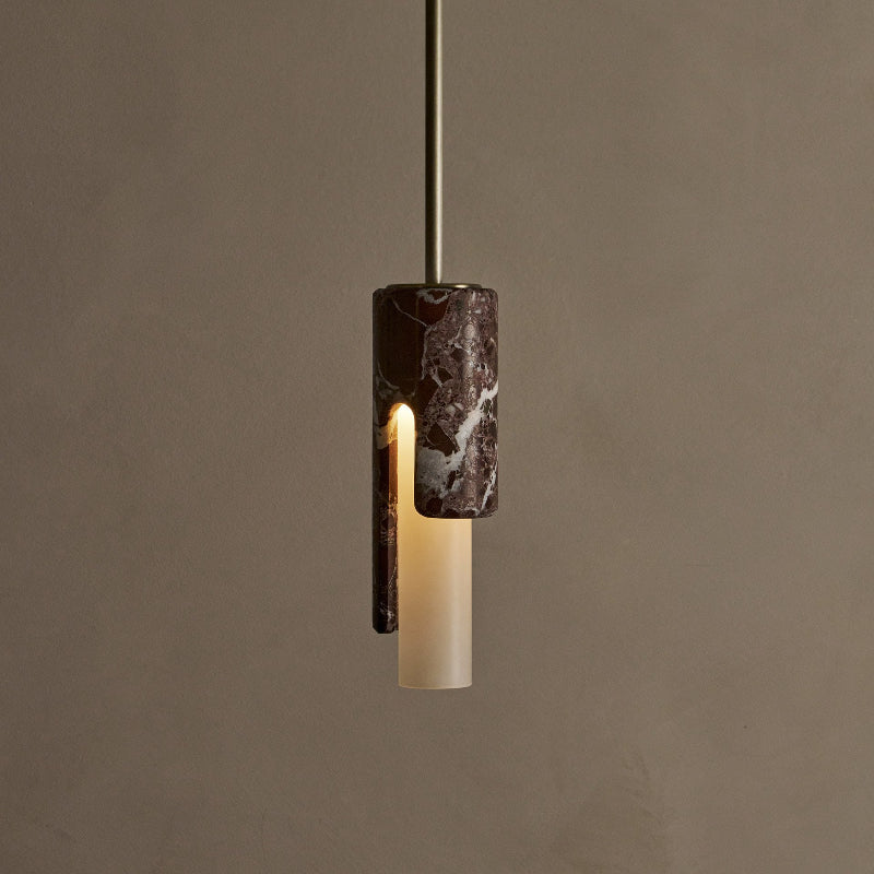 Elvarox Suspension Marbre Verre Moderne Salon-Cielum