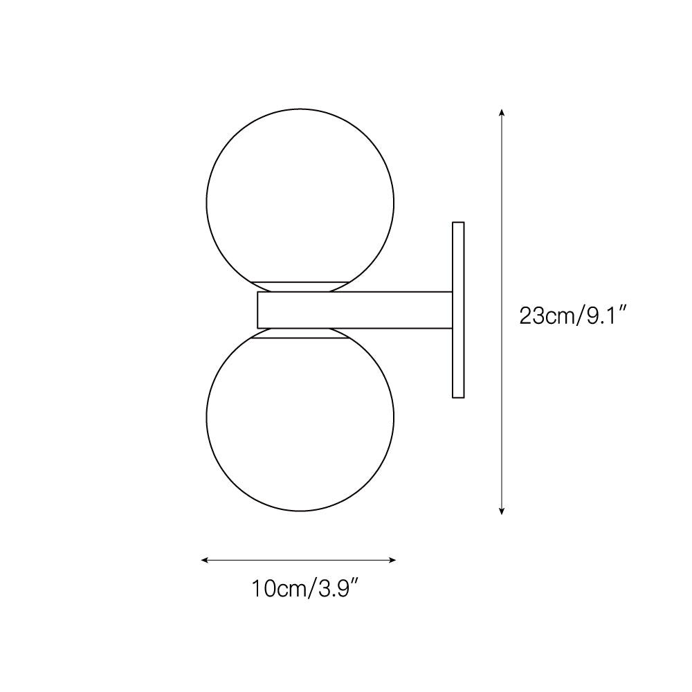 Aurivar Applique Murale Globe Albâtre Moderne-Cielum