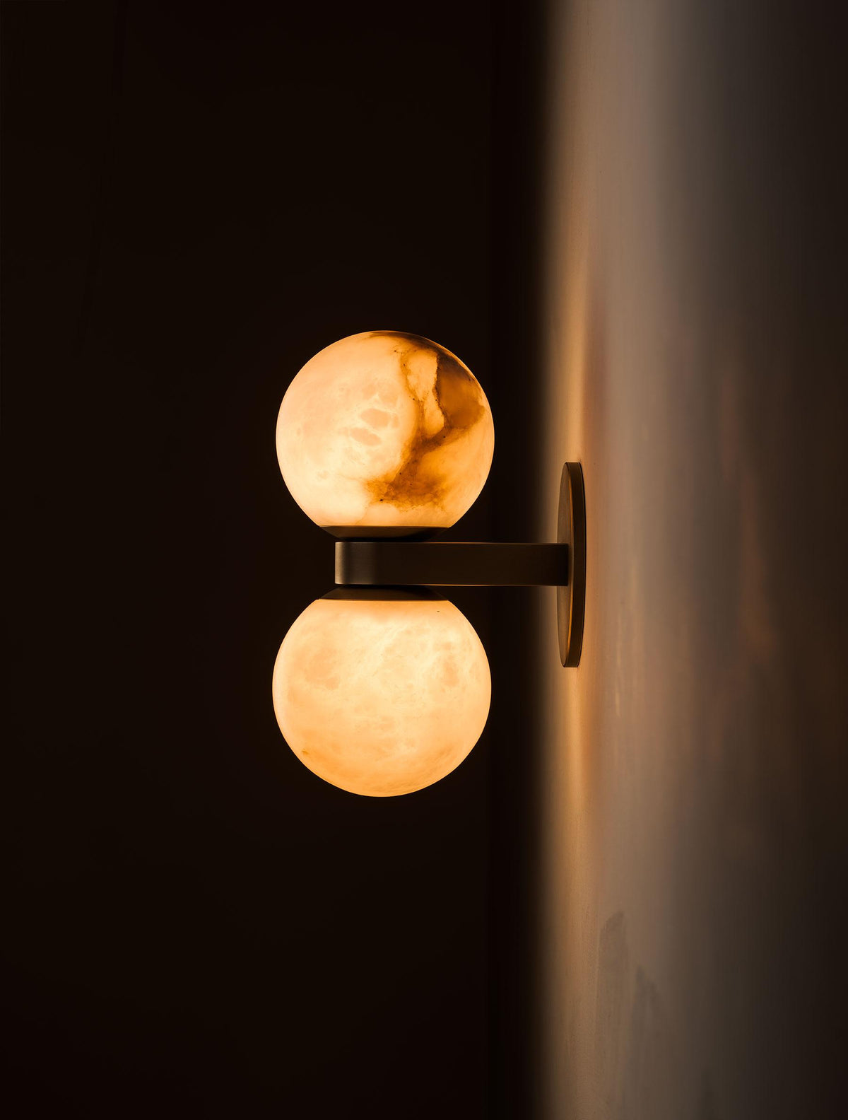 Aurivar Applique Murale Globe Albâtre Moderne-Cielum
