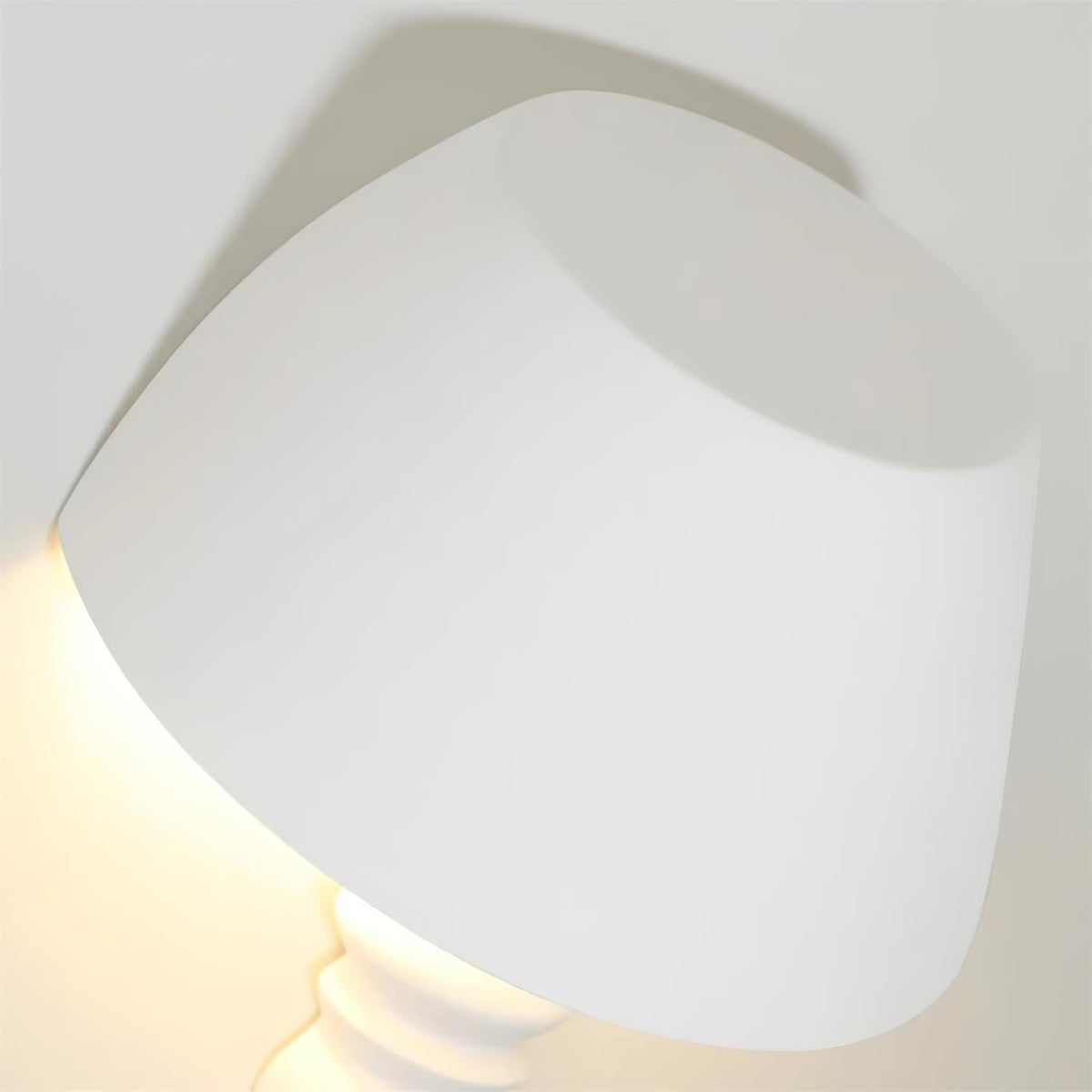 Wall Light Sculptural Plaster Form Uplighting Ambient Minimalist-Neutral Decor