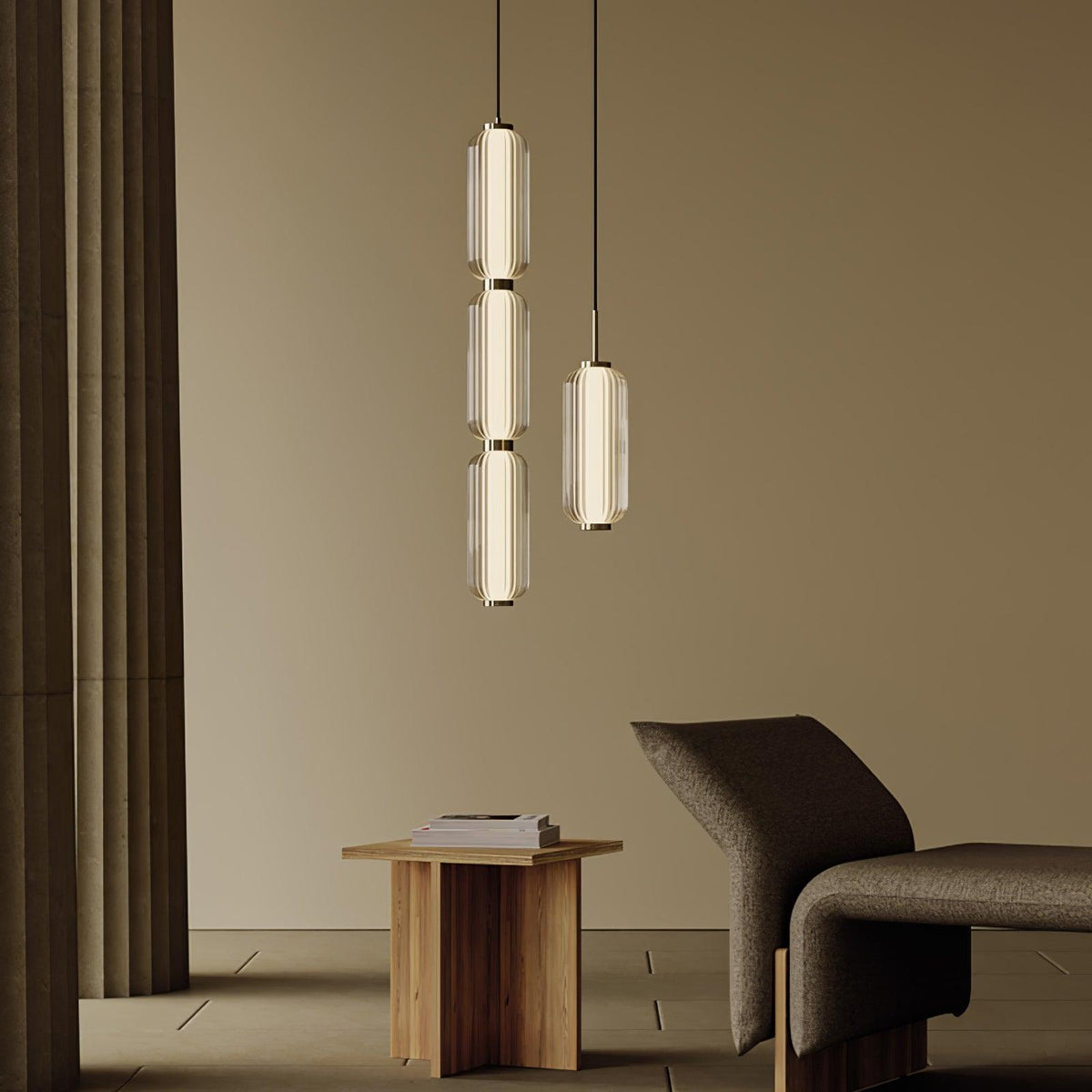 Eloz Suspension en Verre Moderne-Cielum