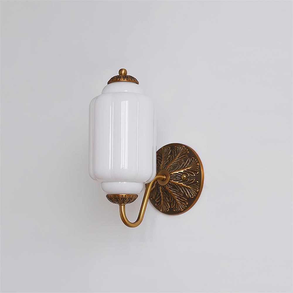 Melvane Vintage Pink Glass Wall Sconce-Neutral Decor