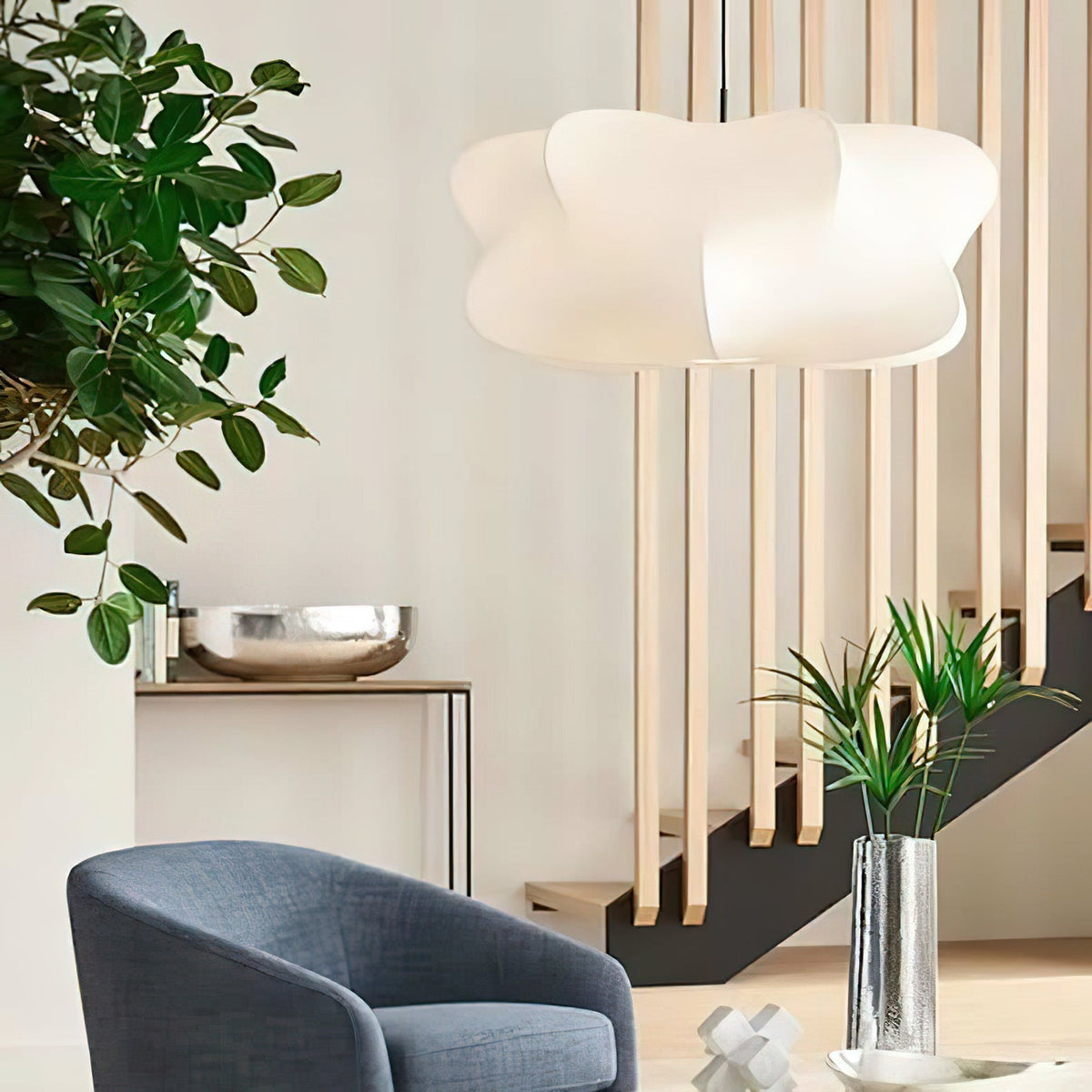 Bibi Cloudy Suspension Soie Décorative Moderne