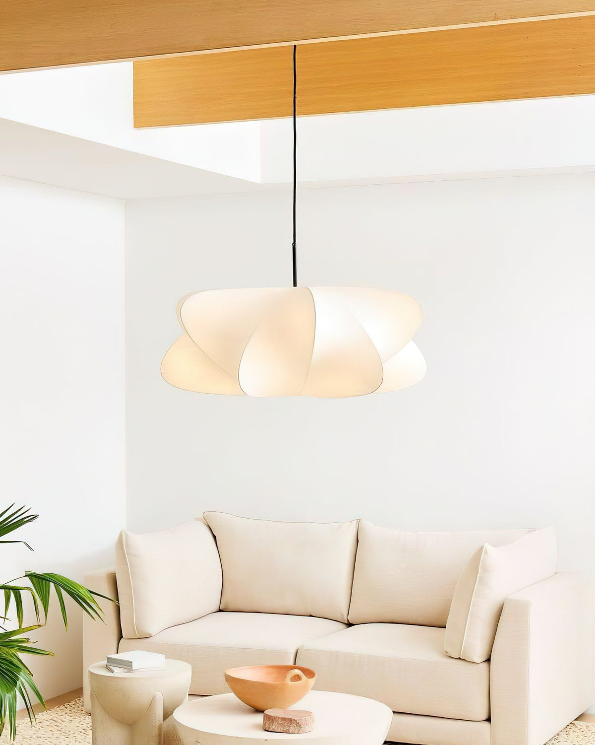 Bibi Cloudy Suspension Soie Décorative Moderne