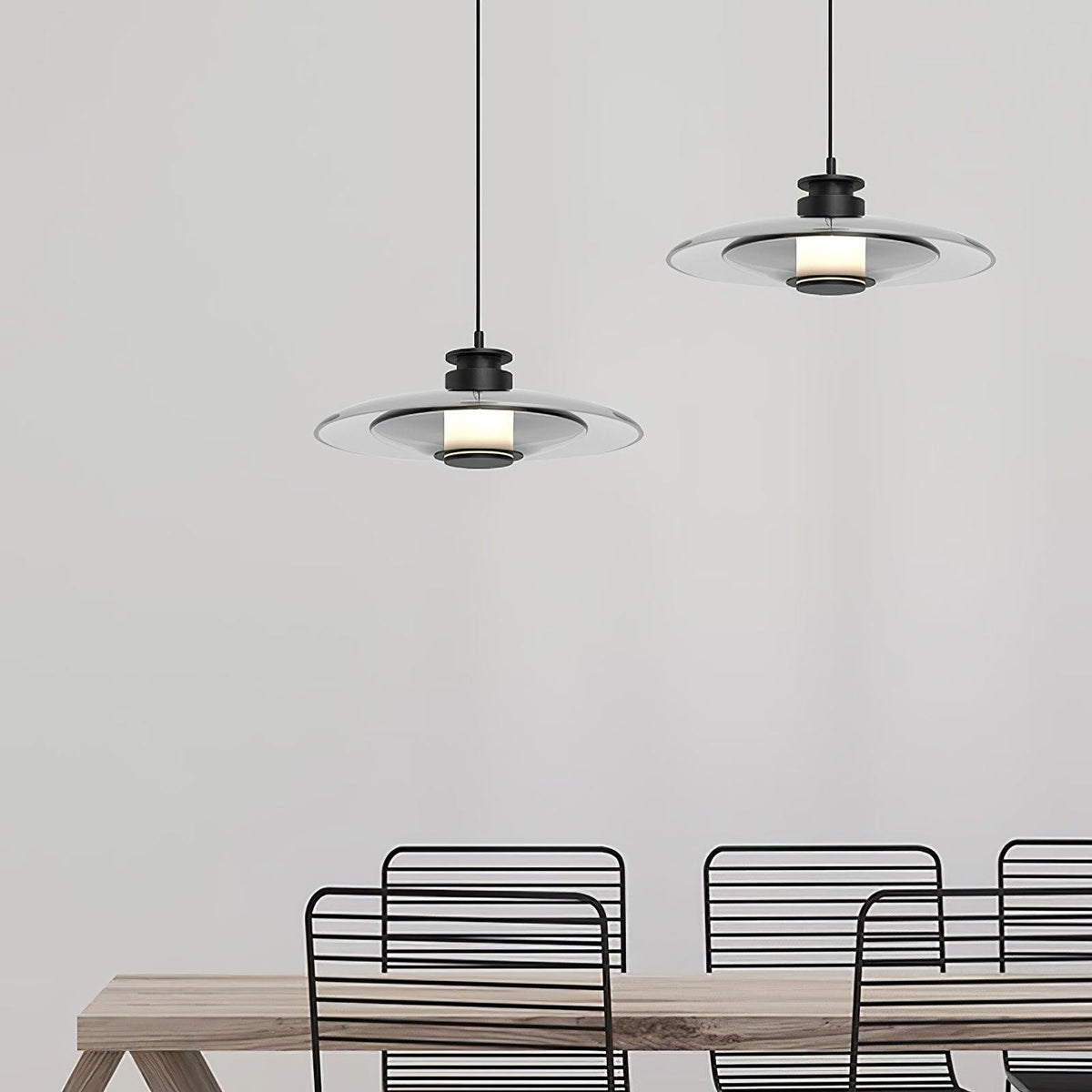 Borian Suspension Verre Futuriste