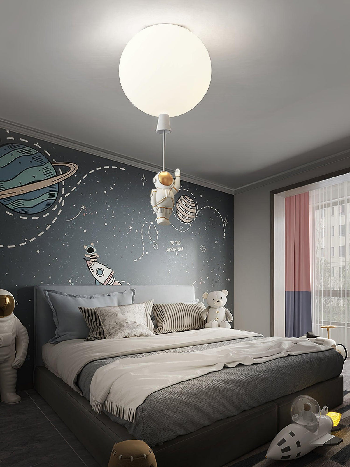 Vori Lampe Plafonnier Acrylique Ballon Astronaute-Cielum