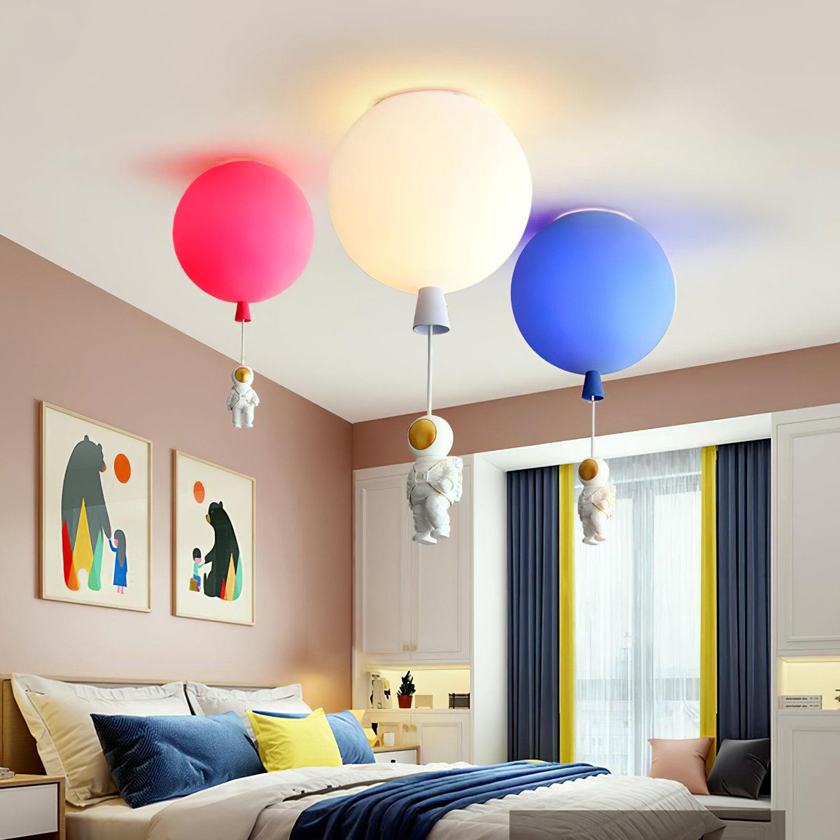 Vori Lampe Plafonnier Acrylique Ballon Astronaute-Cielum
